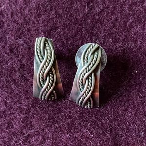 Sterling a Nautical Knot Earrings